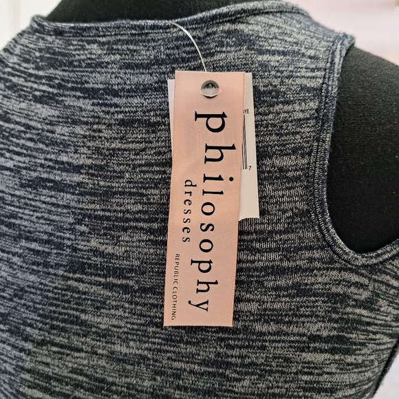 Philosophy Clothing Republic Dress Grey Knit Women's Small NWT - Picture 6 of 12
